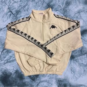 Kappa Cropped Quarter Zip Sweatshirt